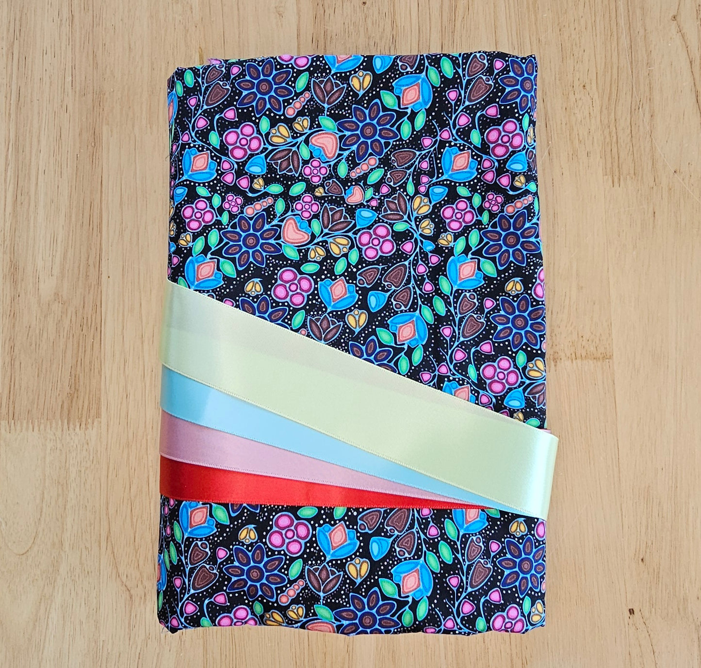Ribbon Skirt Kit - Mini Floral Black