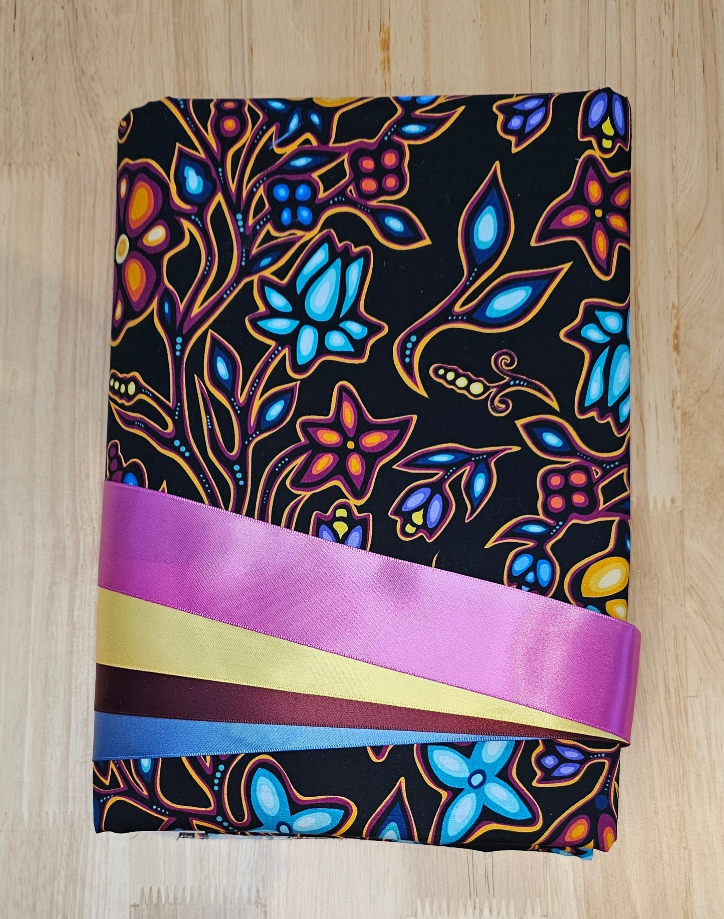 Ribbon Skirt Kits - Lg Floral Black