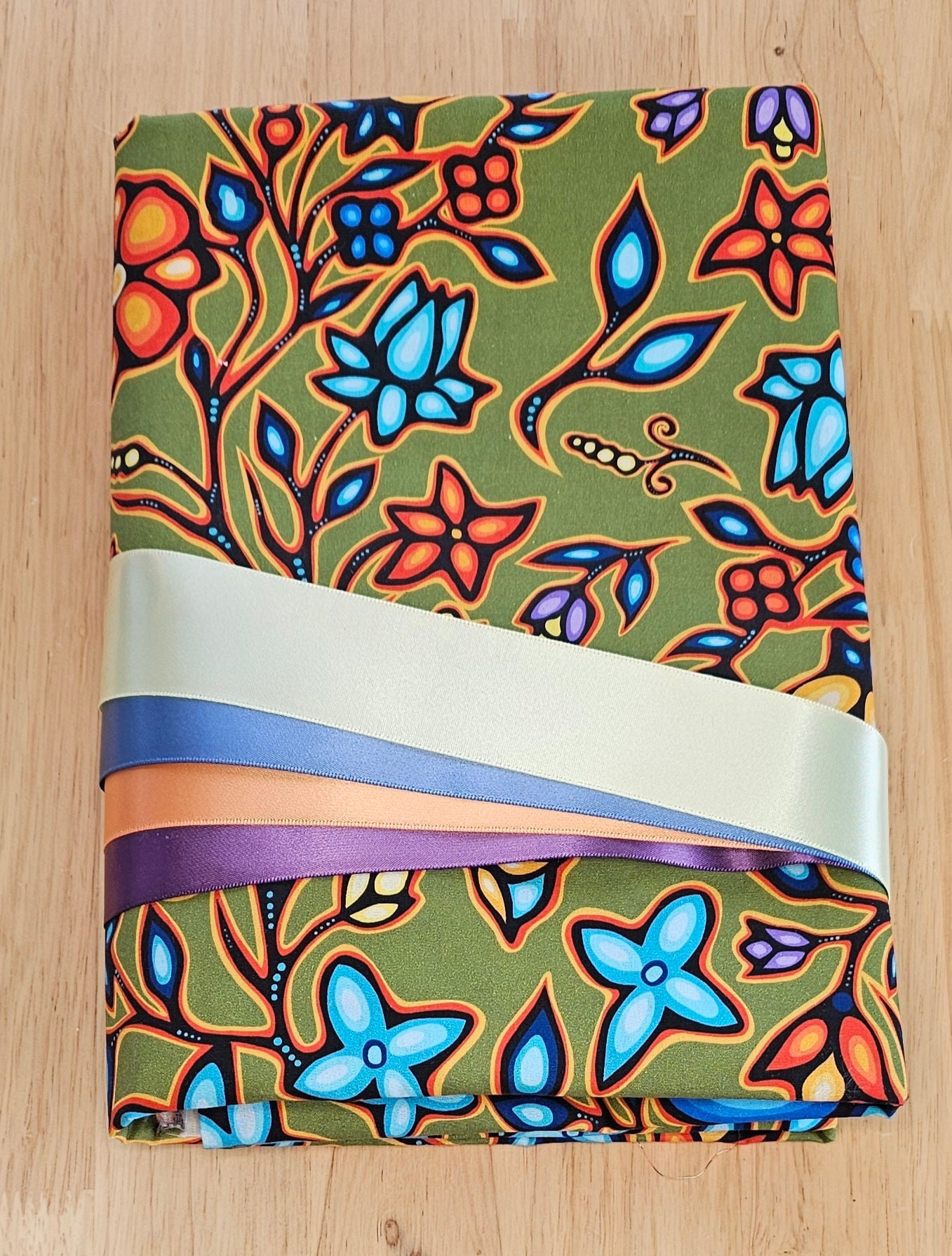 Ribbon Skirt Kits - Lg Floral - Moss