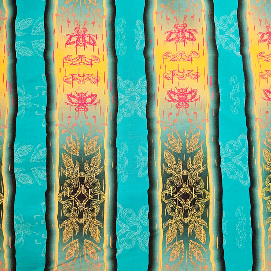 Pat Bruderer "Bee Resilient" - Stripes - Turquoise