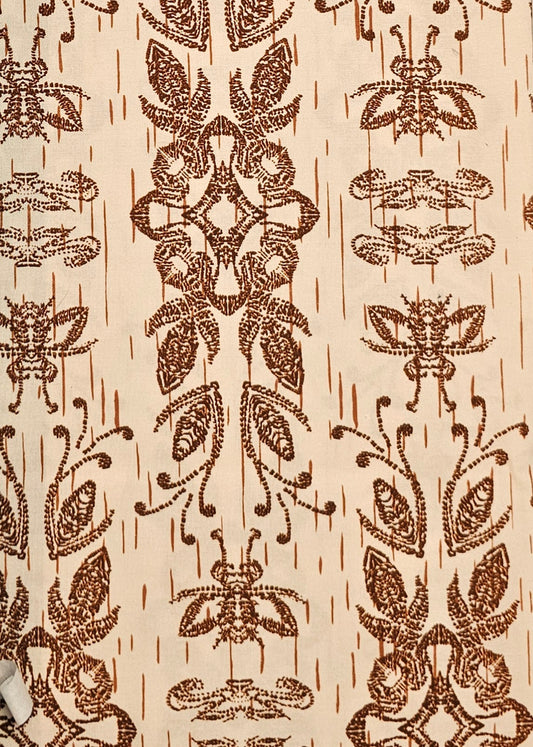 Pat Bruderer "Bee Resilient" - Birch Bark Biting with Birch Background (Natural)