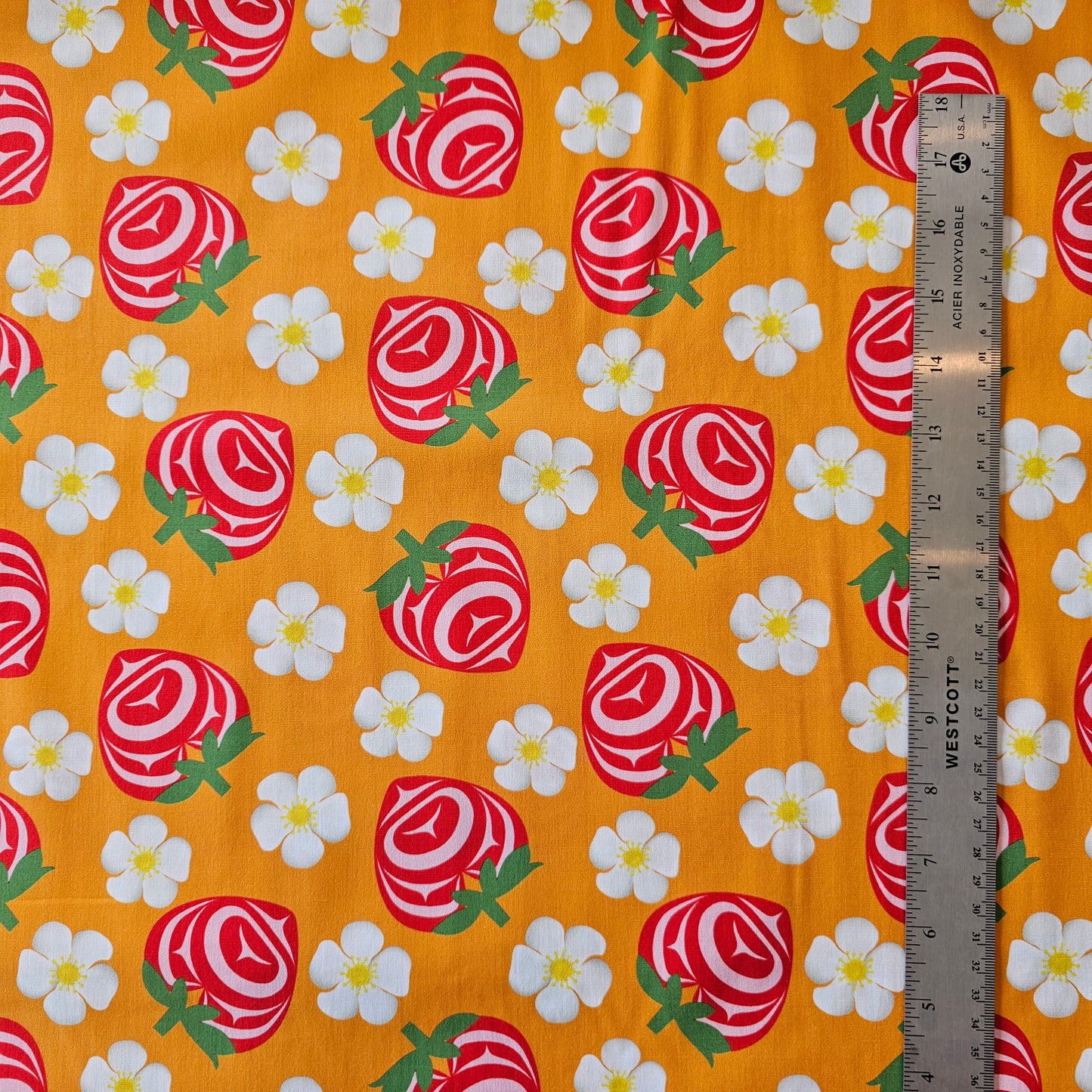 Yasakw Designs Haida Strawberries - Orange