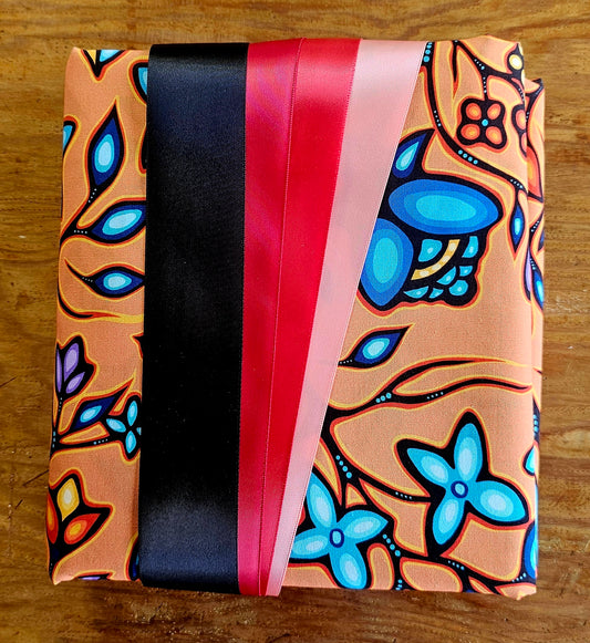 Ribbon Skirt Kits - Lg. Floral - Orange