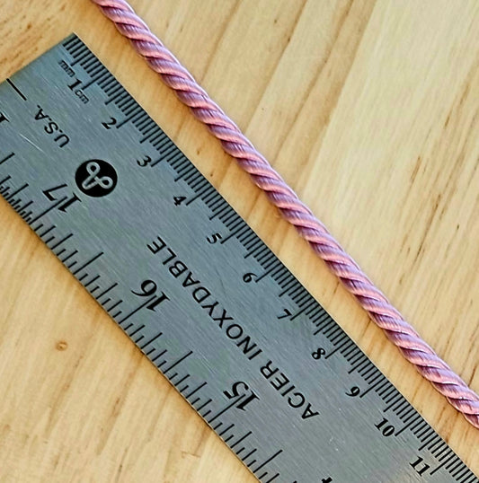 Twisted Cord - Lt. Pink - 4mm