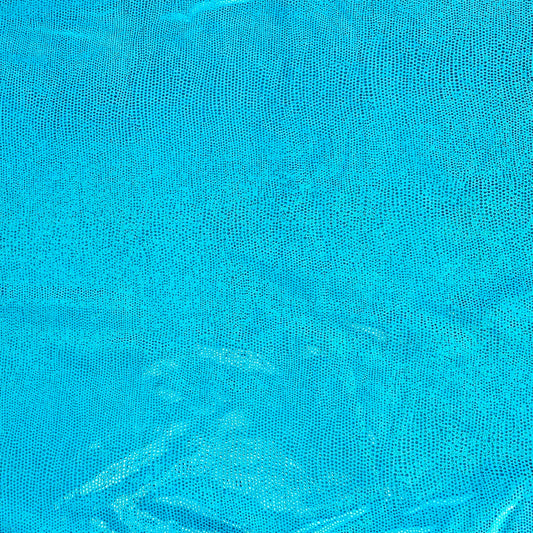 Dancewear Spandex - Foil Dots - Turquoise