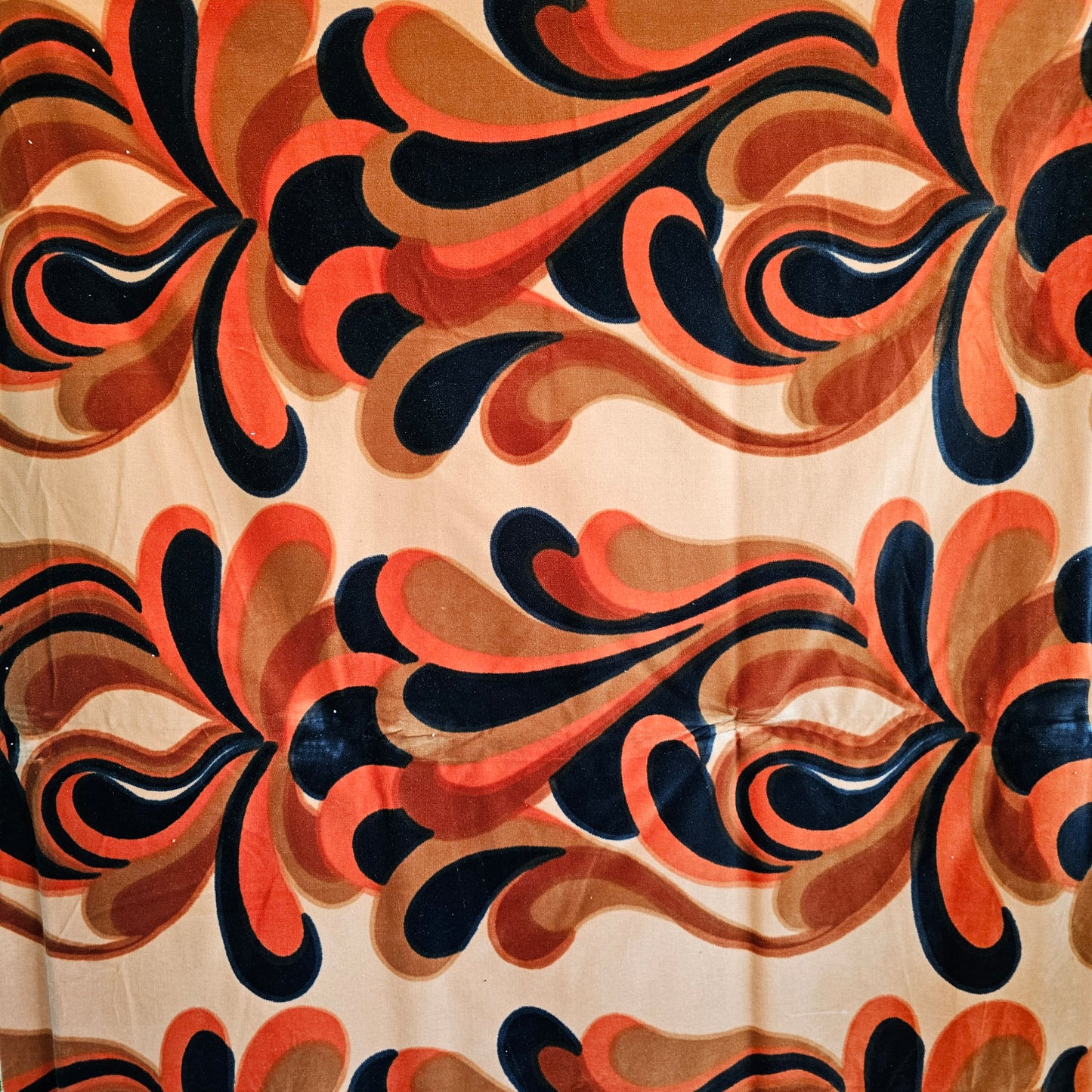 Vintage Cotton Velvet Upholstery - Blush - Roll End