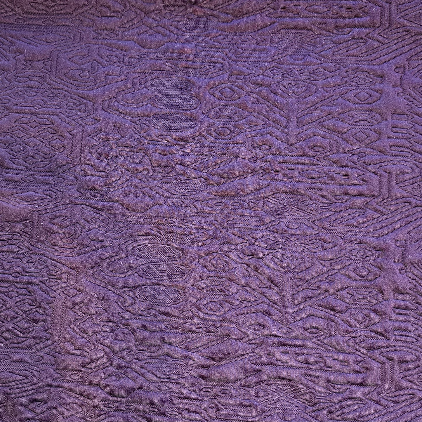 Jacquard Knit - Purple - Roll End