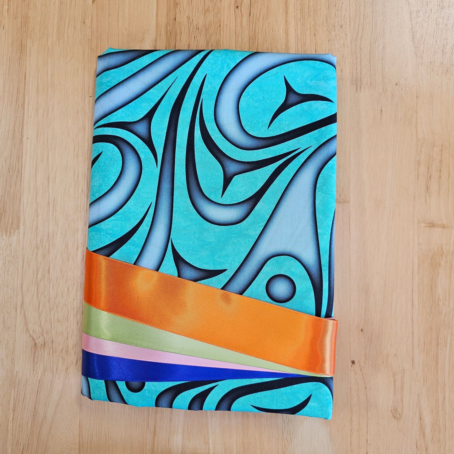 Ribbon Skirt Kits - Haida Wave - Teal