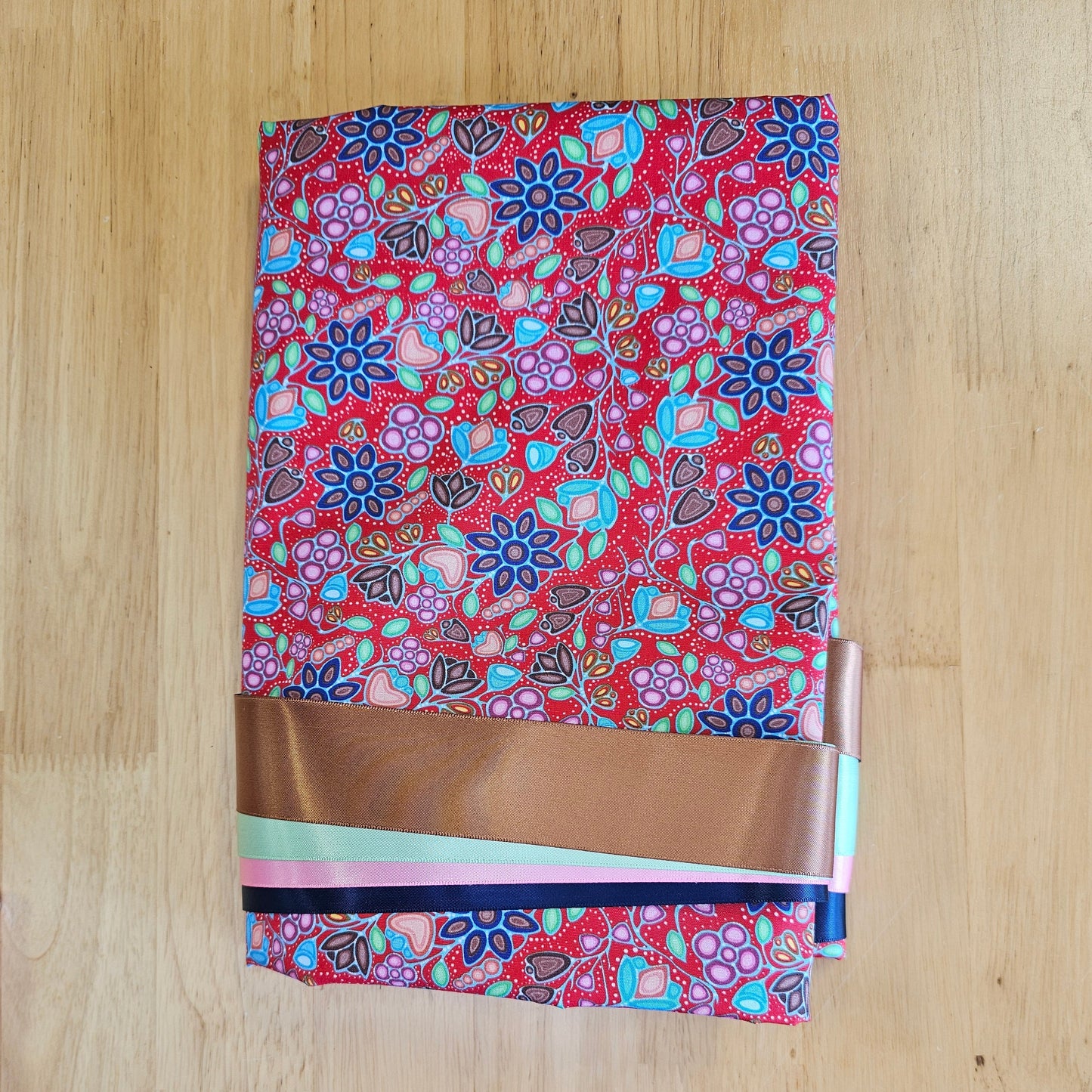 Ribbon Skirt Kits - Flowers - Mini Floral - Red