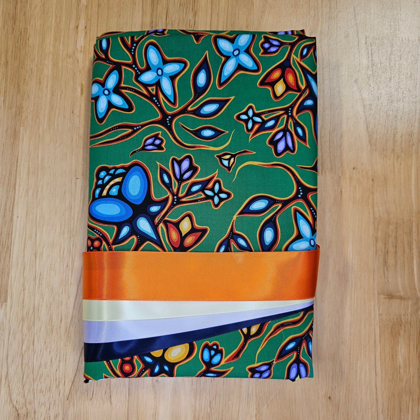 Ribbon Skirt Kits - Large Floral - Emerald