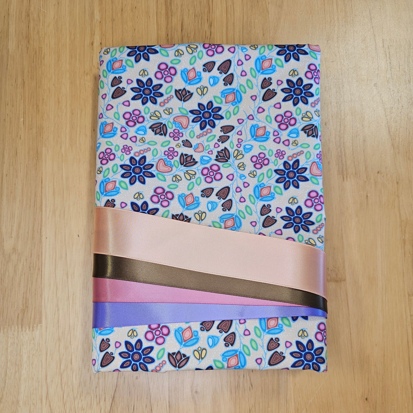 Ribbon Skirt Kits - Flowers - Mini Floral - Tan