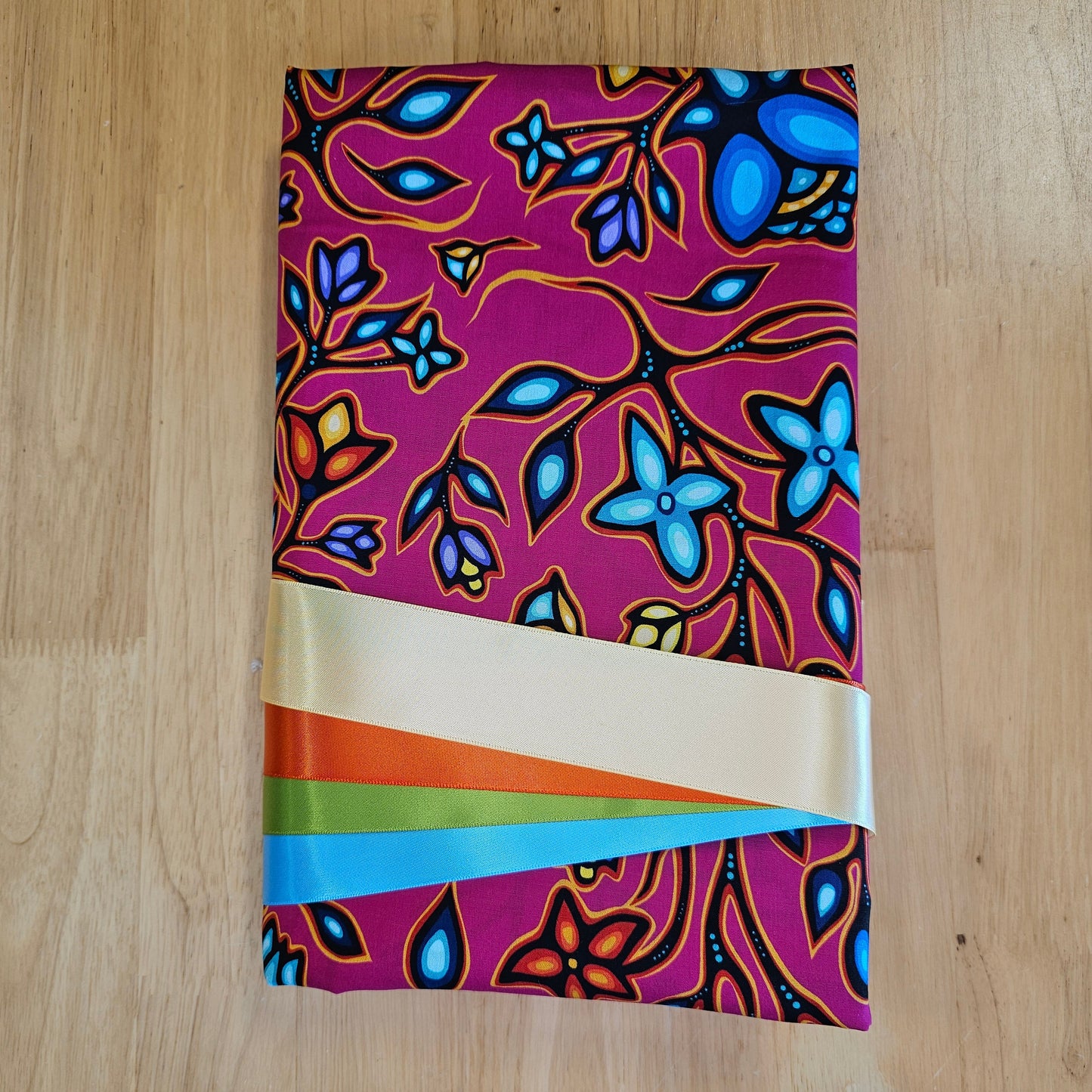 Ribbon Skirt Kits - Large Floral - Fuchsia