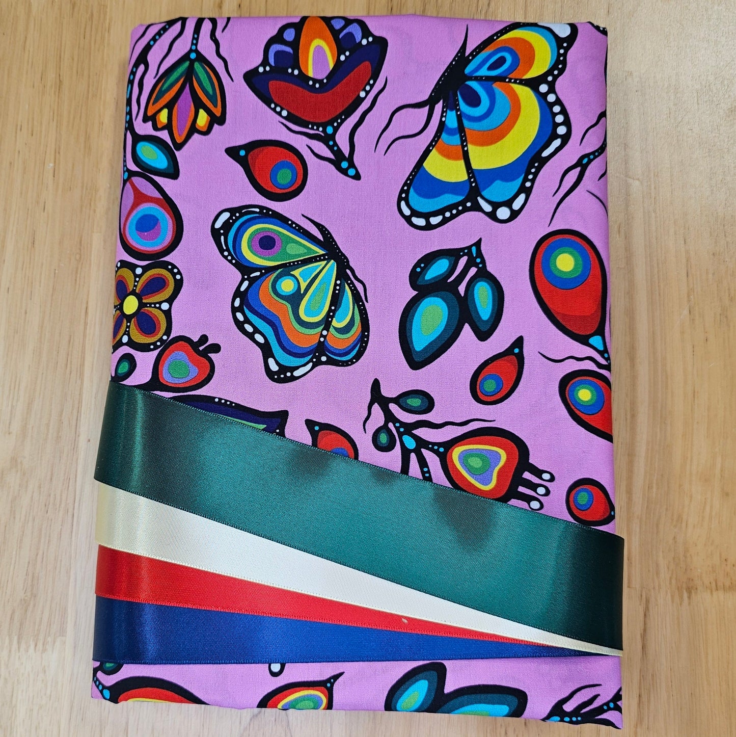 Ribbon Skirt Kits - Large Butterflies - Pink