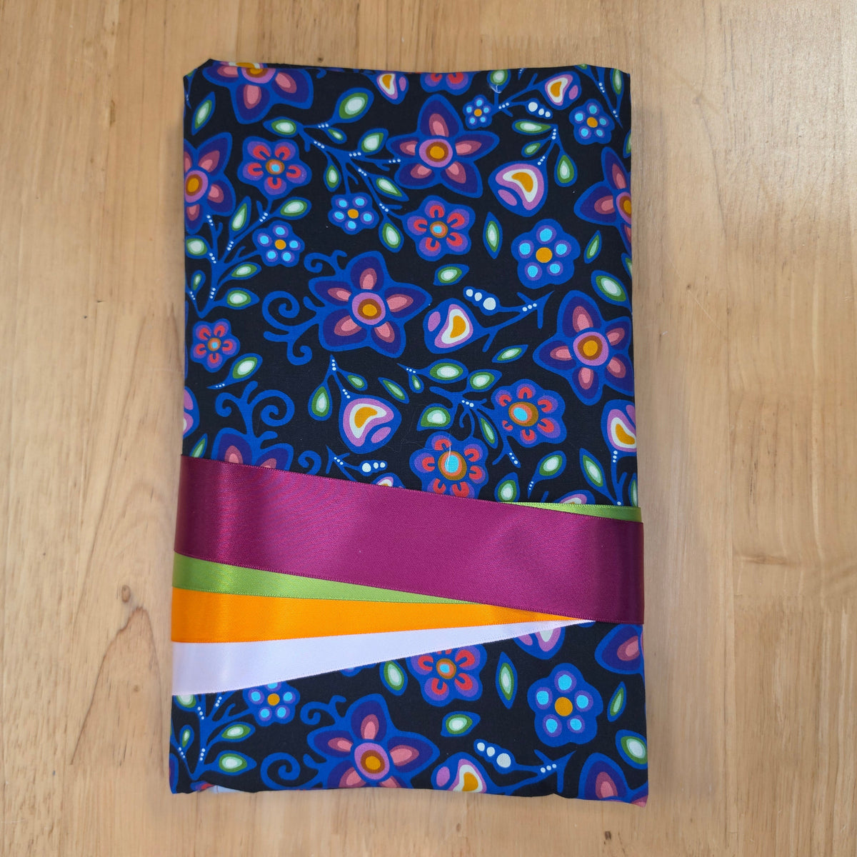 Ribbon Skirt Kits - Small Flowers - Black