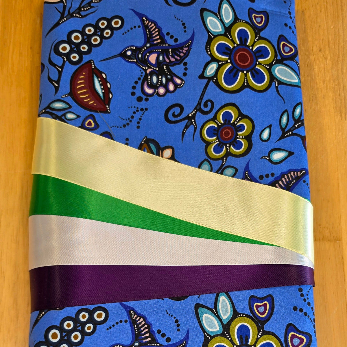 Ribbon Skirt Kits - Hummingbirds - Coppen Blue - 102