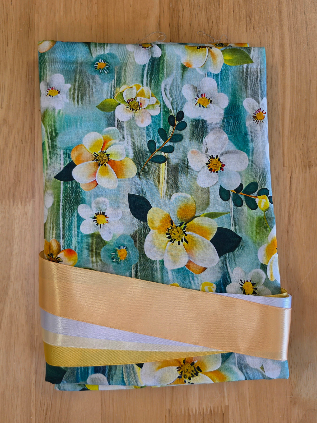Ribbon Skirt Kits - Floral - Jade - 107