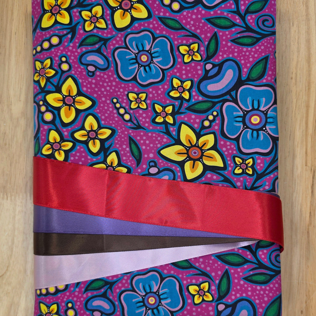 Ribbon Skirt Kits - Flowers - Fuchsia - 111