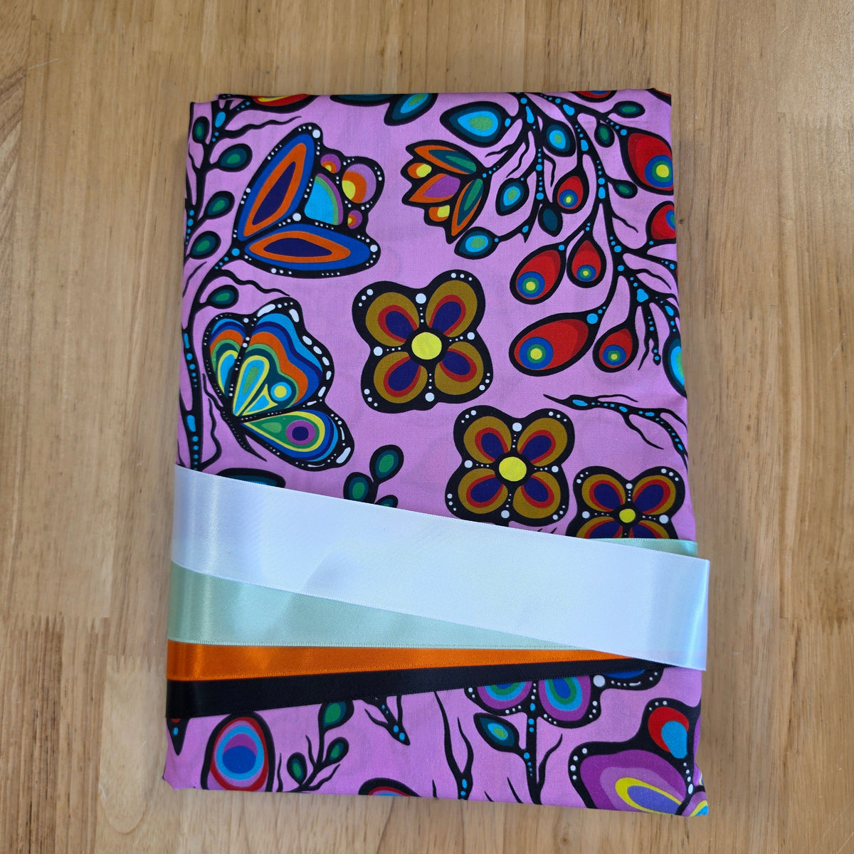 Ribbon Skirt Kits - Large Floral - Pink - 122