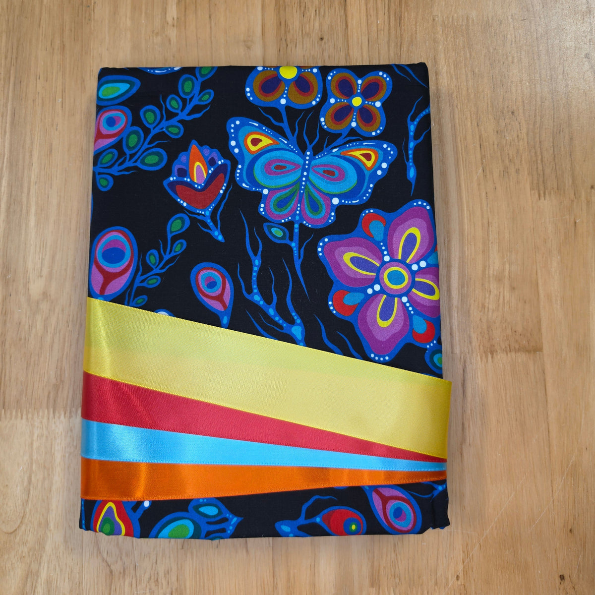 Ribbon Skirt Kits - Large Floral - Black - 125