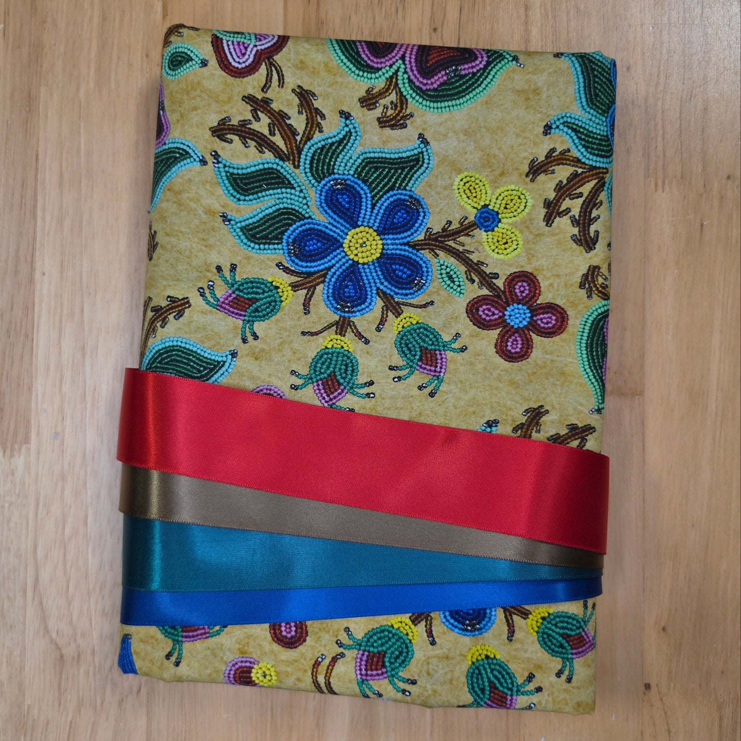 Ribbon Skirt Kits - Muskwa's Blanket Floral - Moosehide