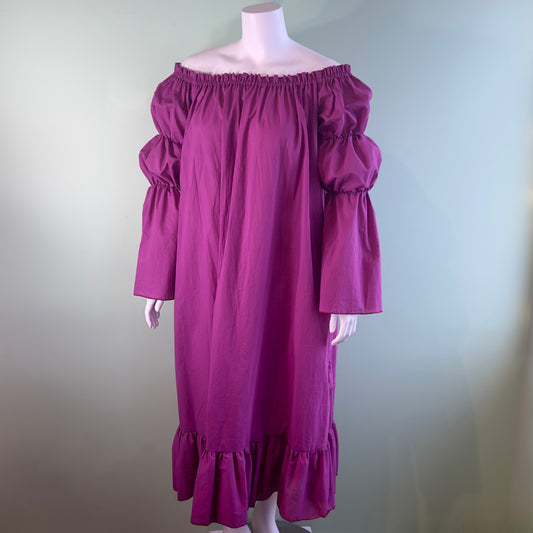 Cotton Chemise - Mulberry Magenta