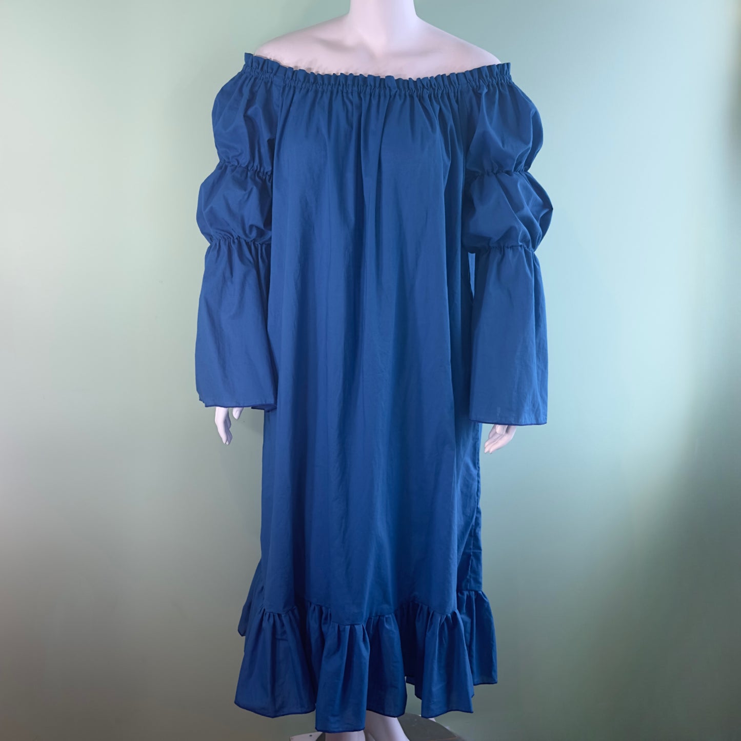 Cotton Chemise - Teal Blue