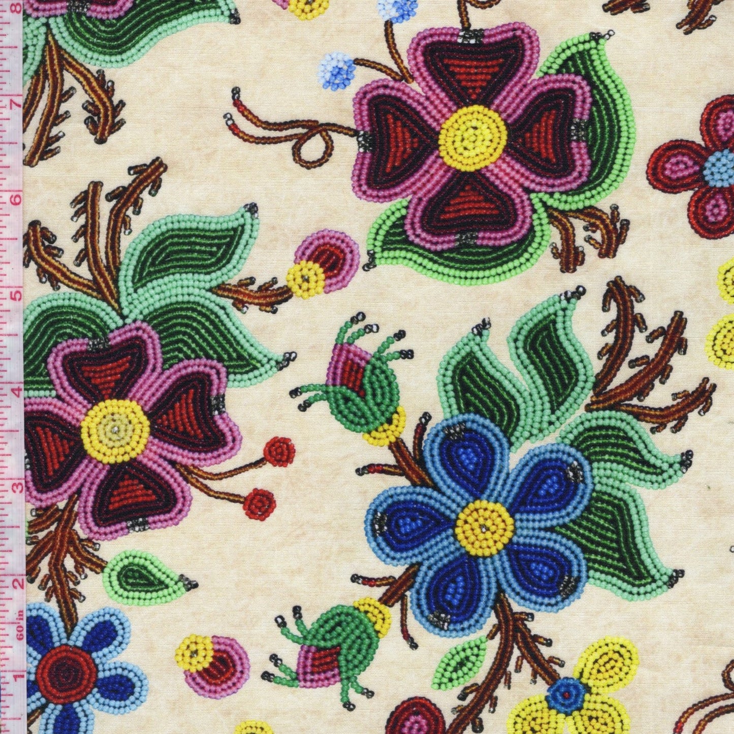 Cynthia Boehm - Muskwa's Blanket Floral - Beige