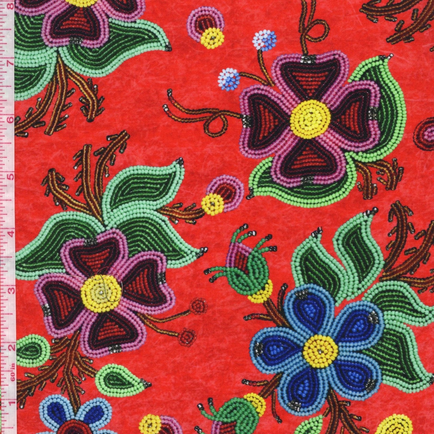 Cynthia Boehm - Muskwa's Blanket Floral - Red