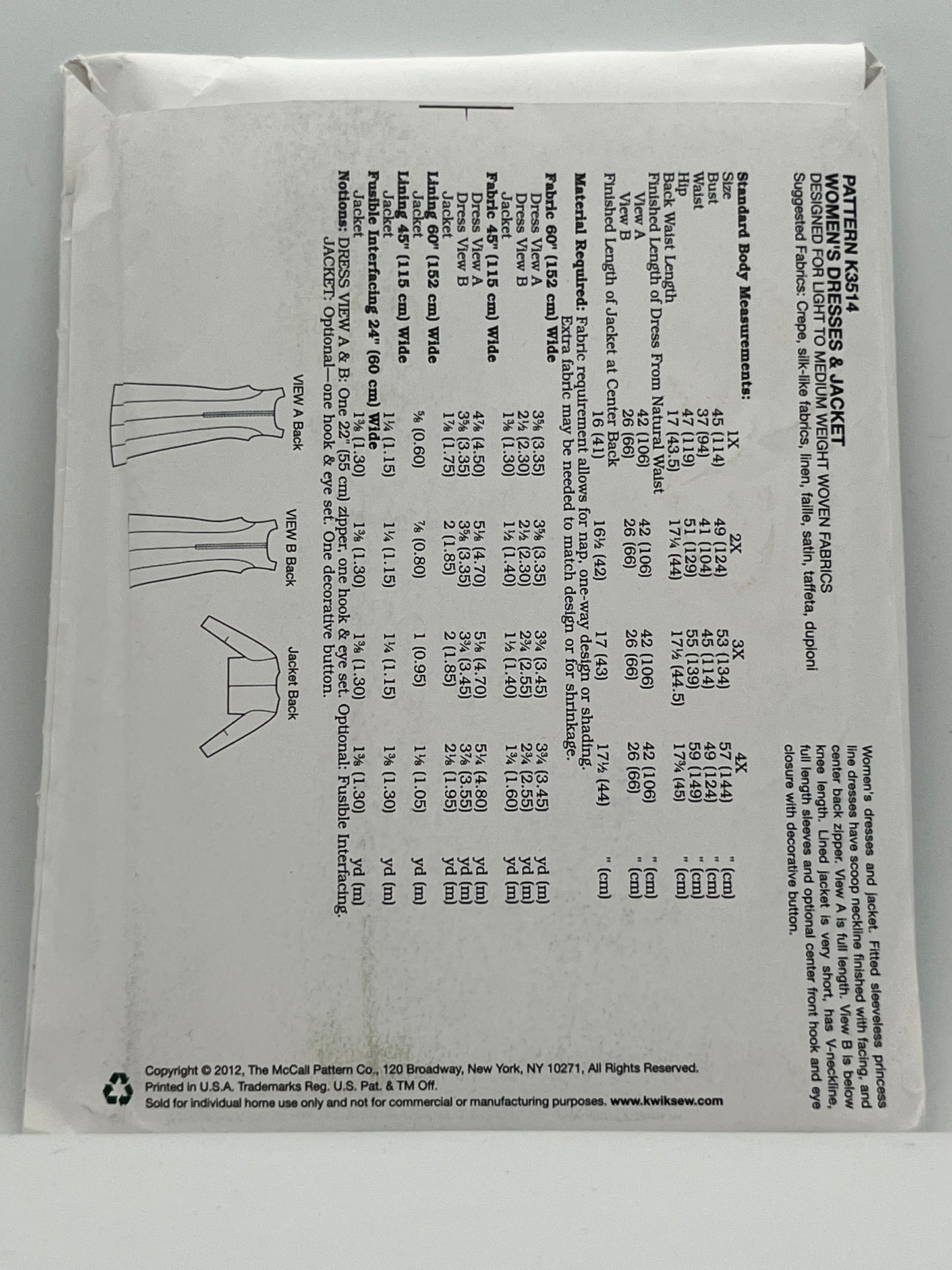 K3514 - Dresses & Jacket