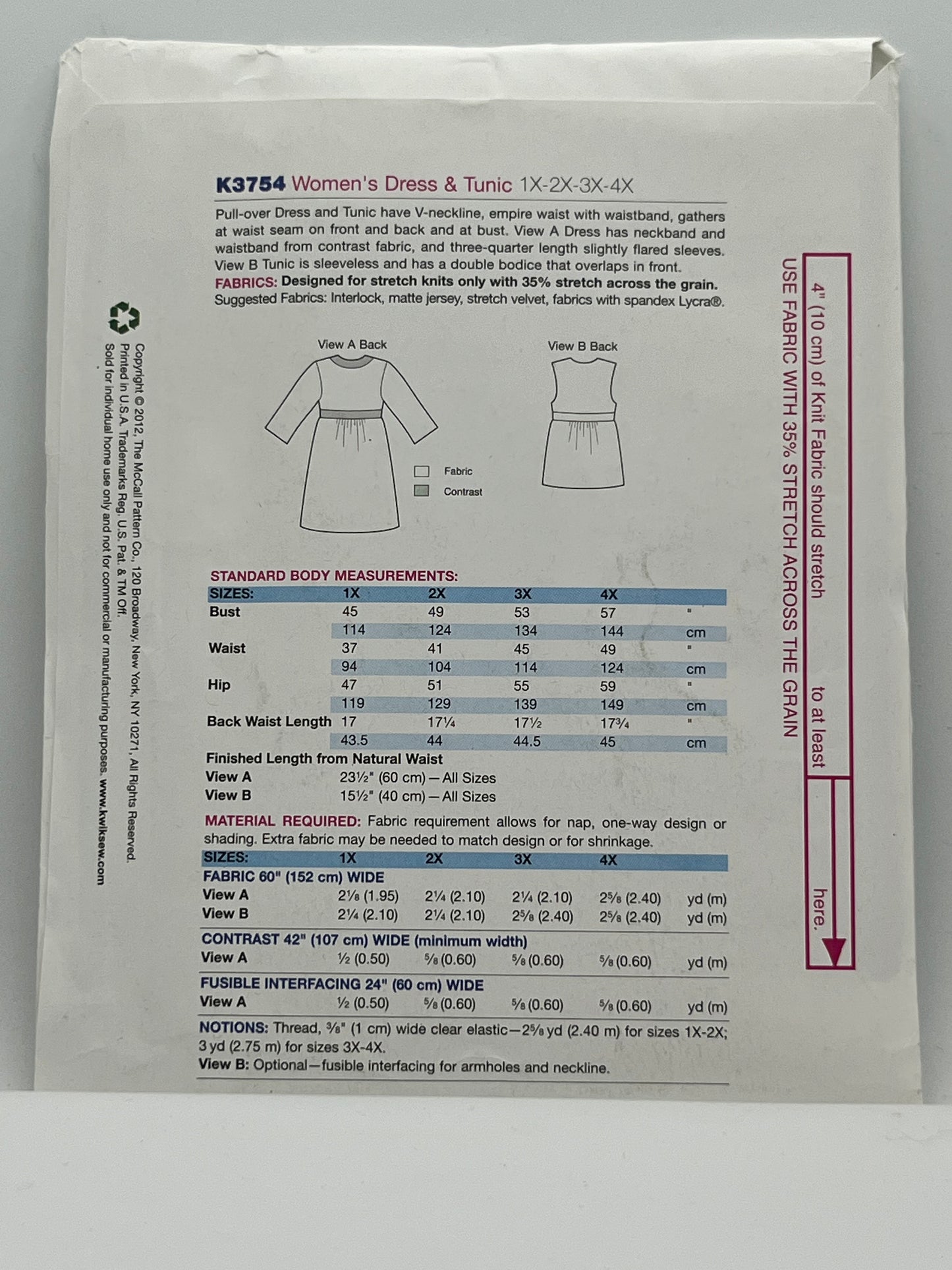 K3754 - Misses' Dress & Tunic