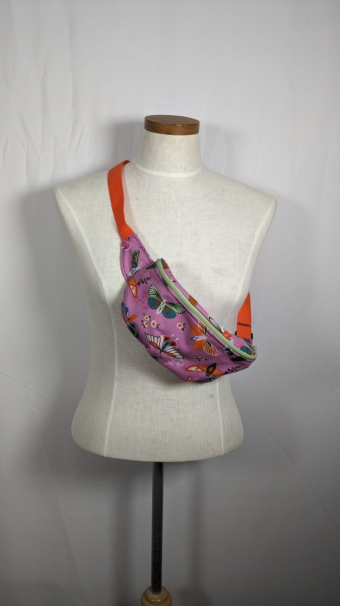 Fanny Pack Moon Moths Pink