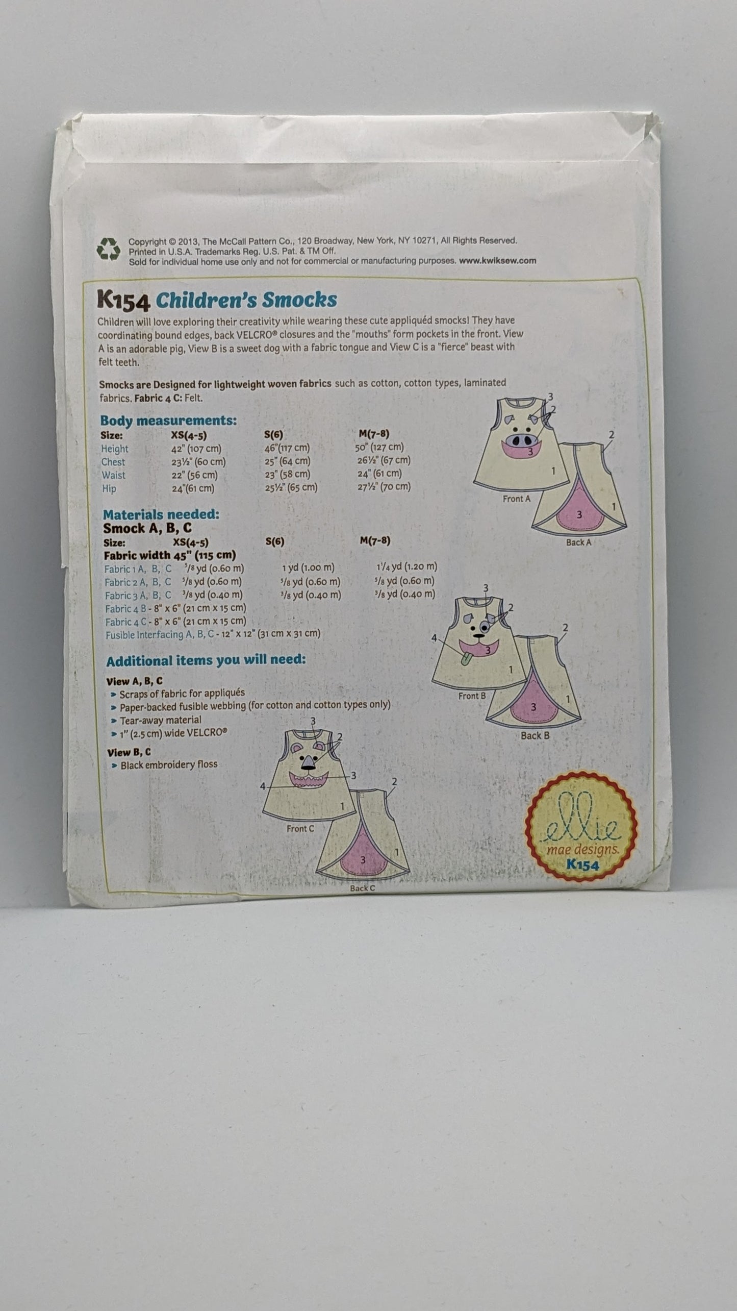 K0154 - Children's Smocks