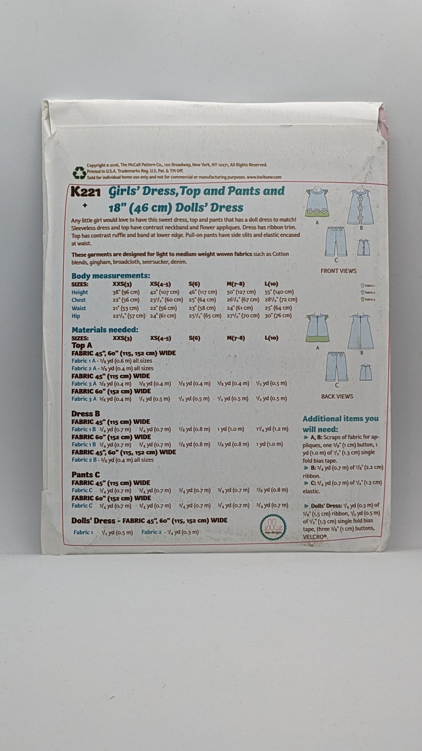 K0221 - Children's Coordinates