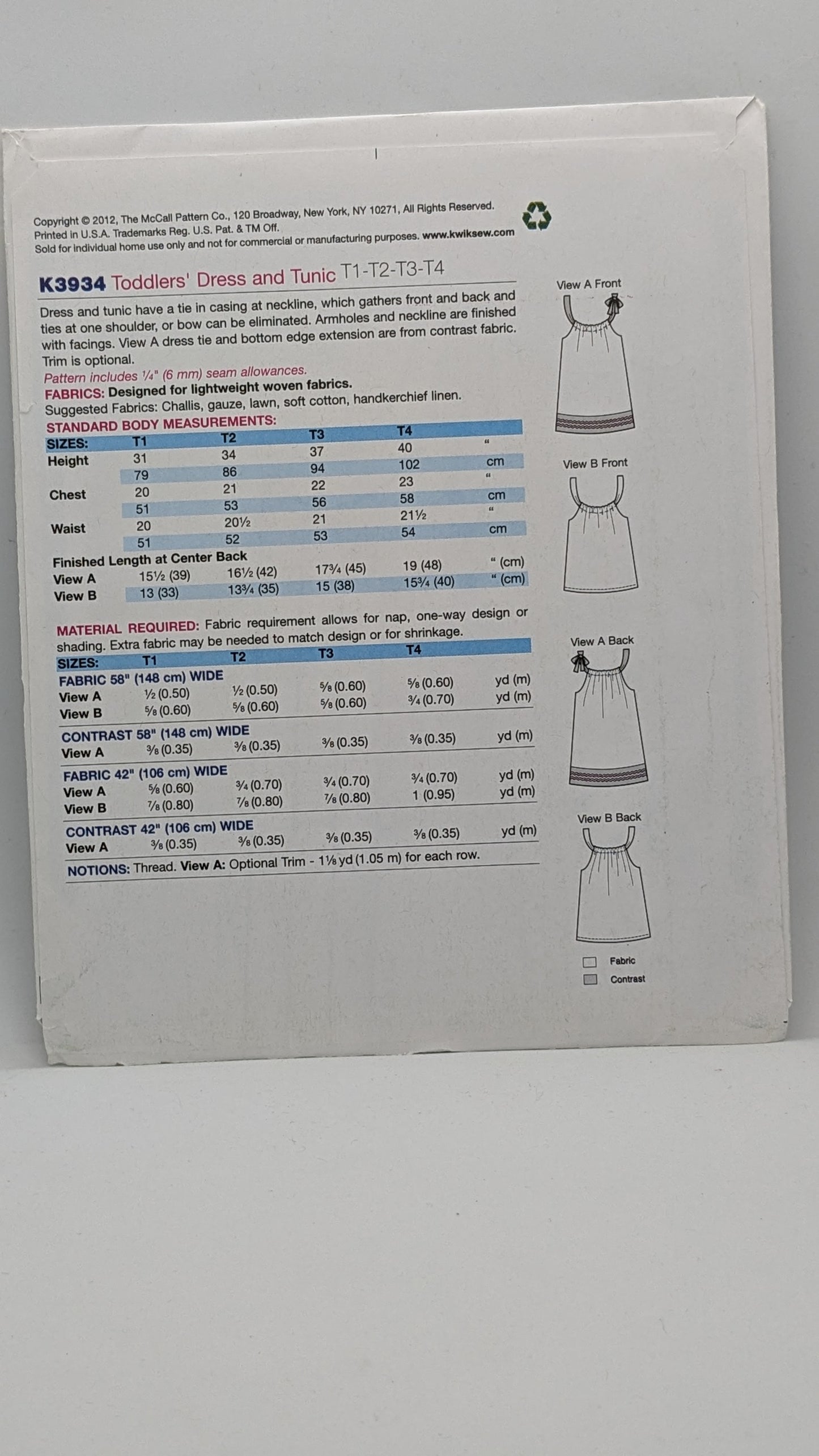 K3934 - Toddlers' Coordinates