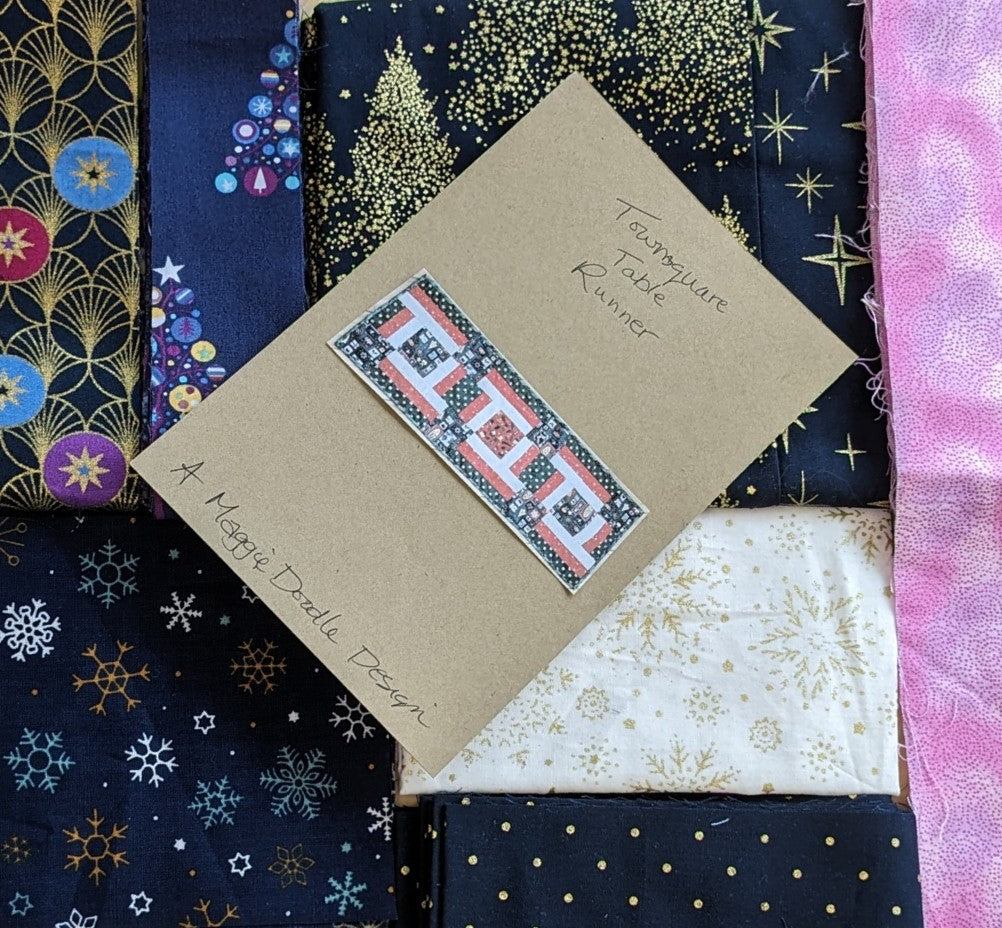 Townsquare Table Runner - Maggie Doodle Design