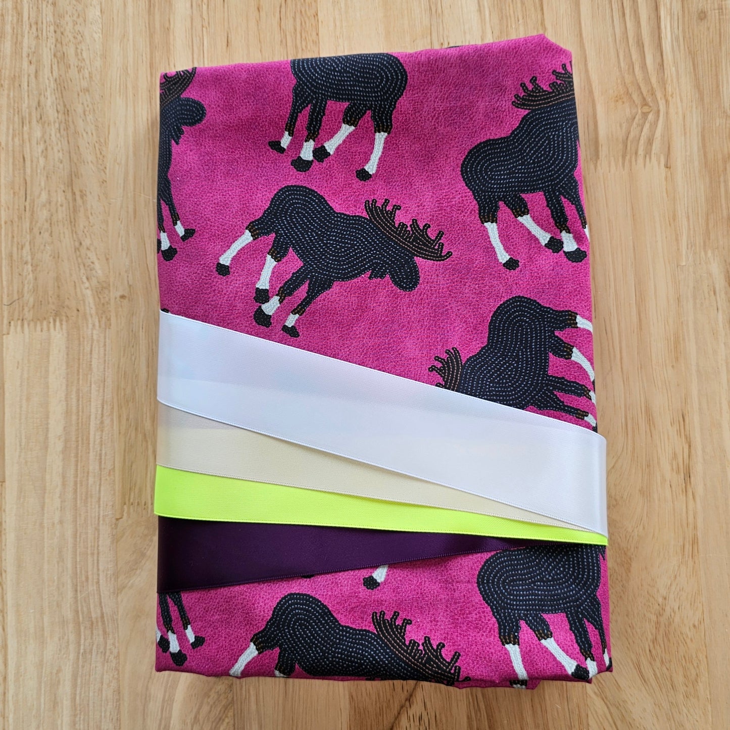 Ribbon Skirt Kits - Moose - Pink