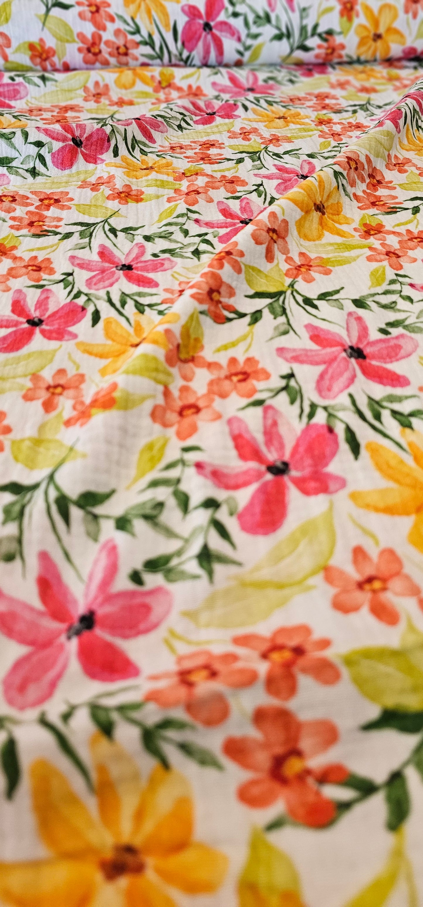 Garden Party Pink- Floral Gauze