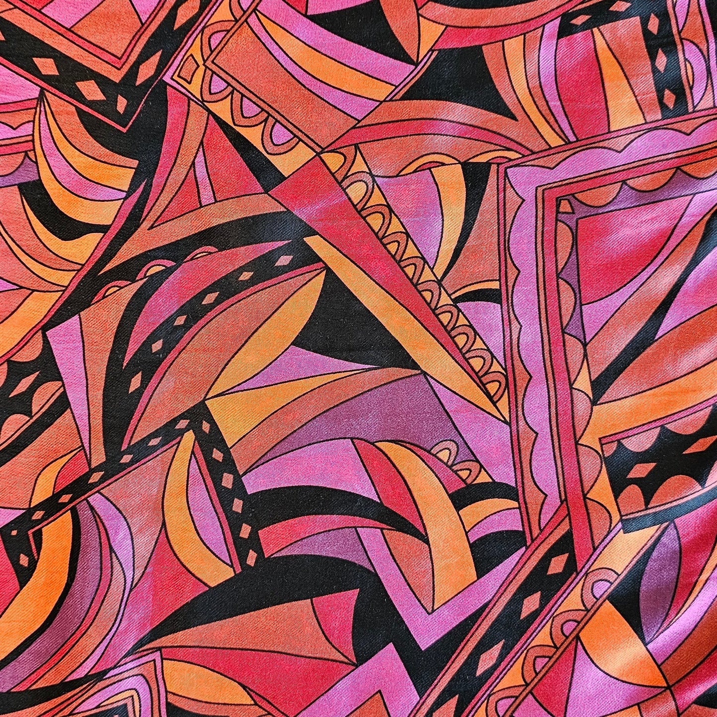 Retro Royal Viscose Satin - Dark Red
