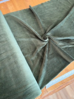 Stretch Corderoy Green