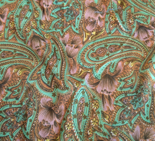 Vintage Poly. Voile - Paisley
