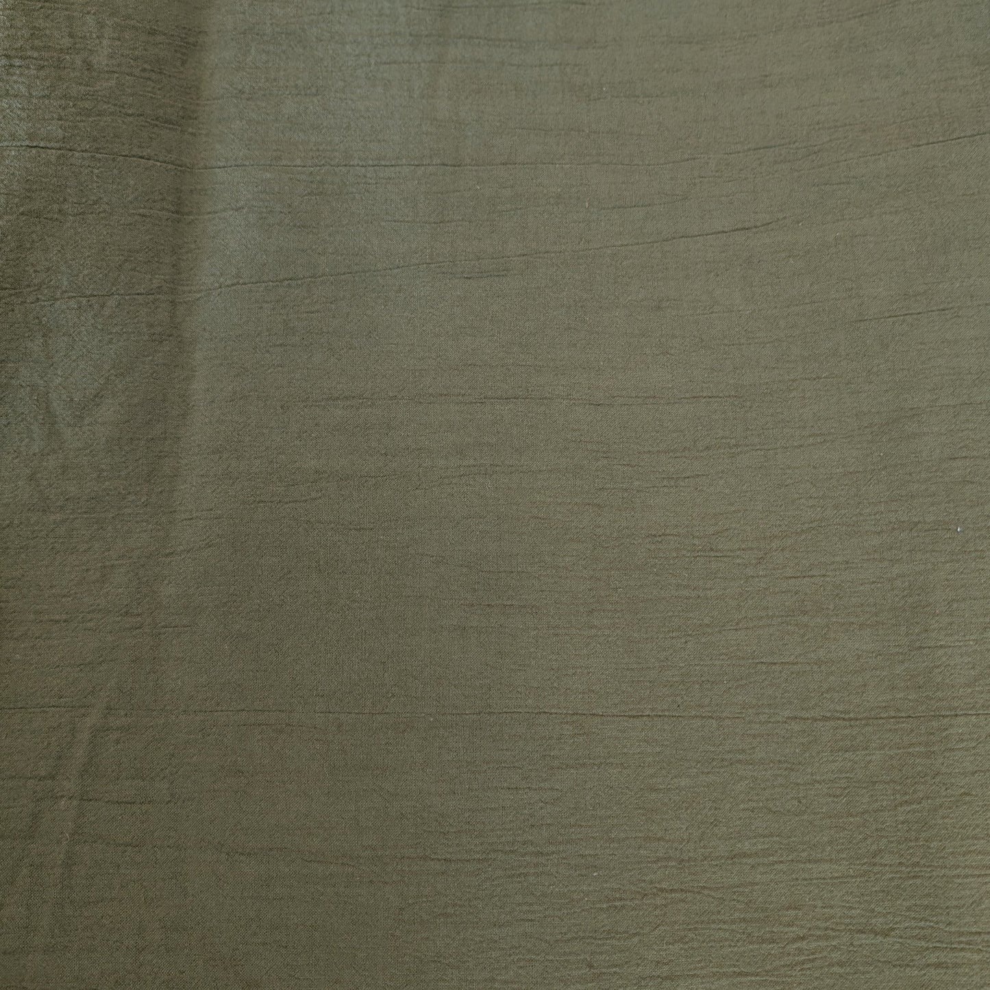 Crinkle Cotton - Olive - Roll End