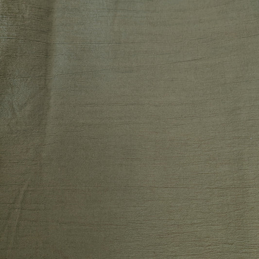Crinkle Cotton - Olive - Roll End