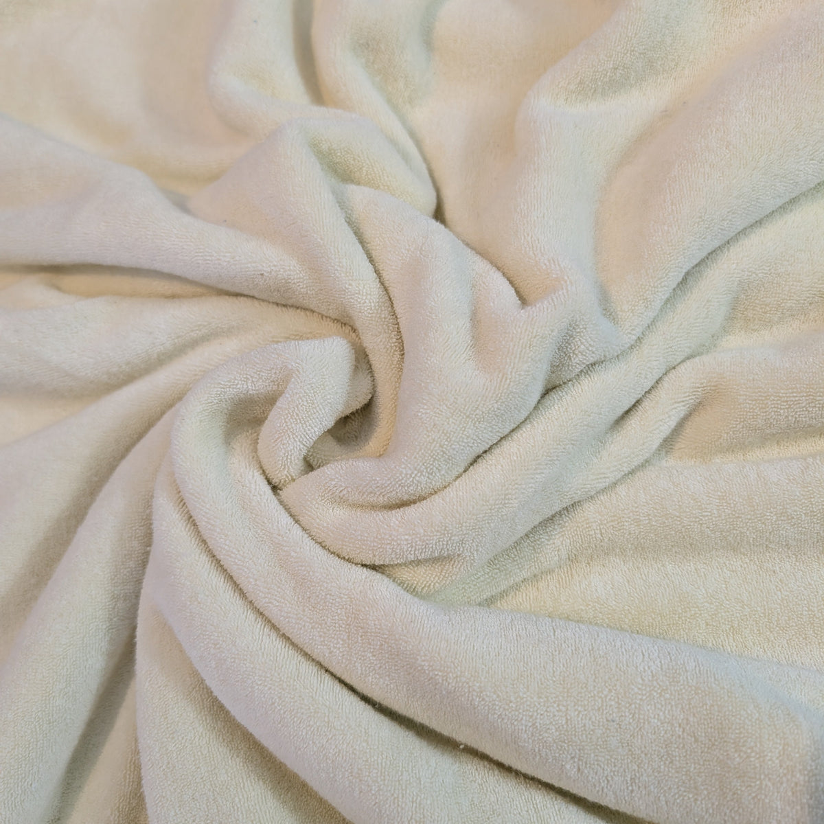 Terry Elastic Stretch Terry - Ivory - Roll End – Lilax Studio