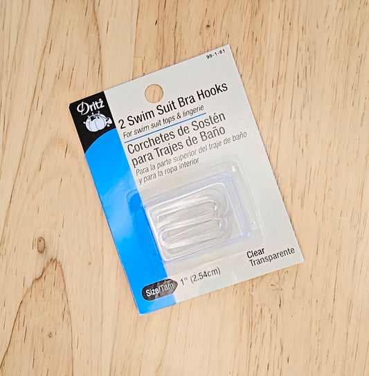 Swimsuit Bra Hooks - Clear