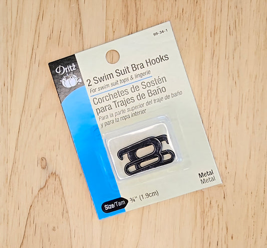 Swimsuit Bra Hooks - Black