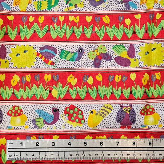 Vintage Spring Animals - Multi - Remnant