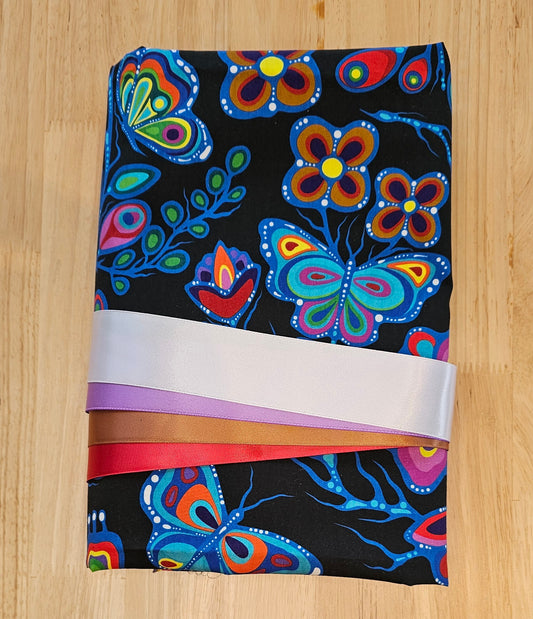 Ribbon Skirt Kits - Lg Butterfly - Black