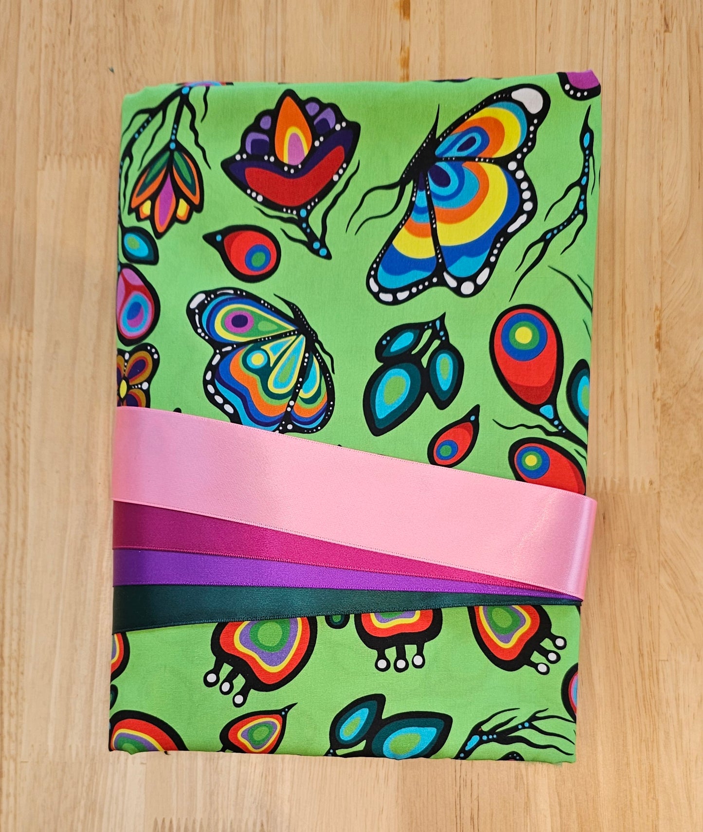 Ribbon Skirt Kits - Lg Butterfly - Lime