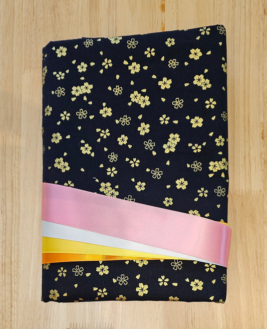 Ribbon Skirt Kits - Metallic Mini Gold Flowers - Black