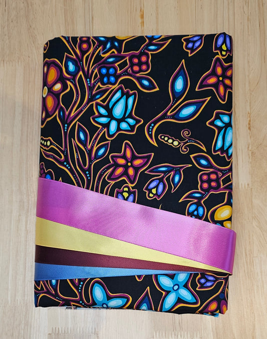 Ribbon Skirt Kits - Lg Floral Black